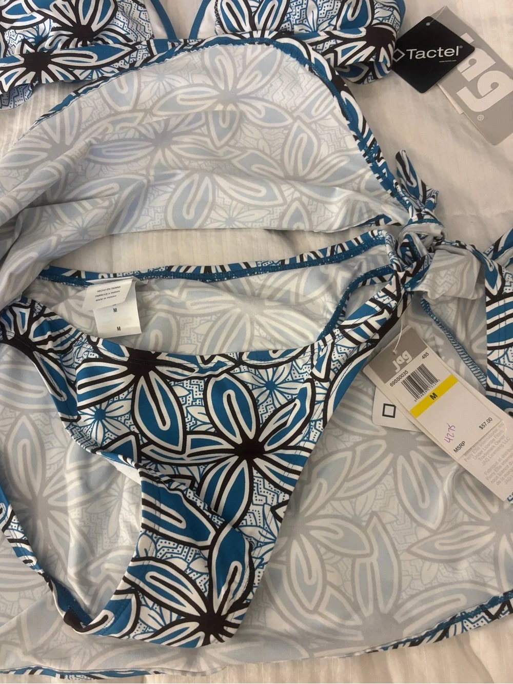 NWT JAG Bikini and Matching Swim Skirt Set